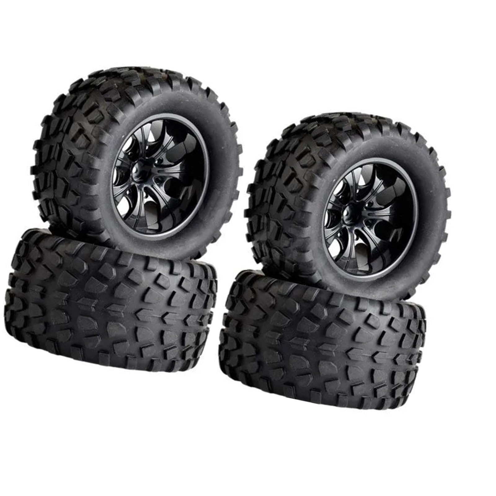 para 1/10 4 Piezas Neumáticos Esponja Goma, Llanta Rueda RC Todoterreno Modificación Monstruo Mejora Reparación Modelos Juguete Repuesto Accesorio Modelos RC