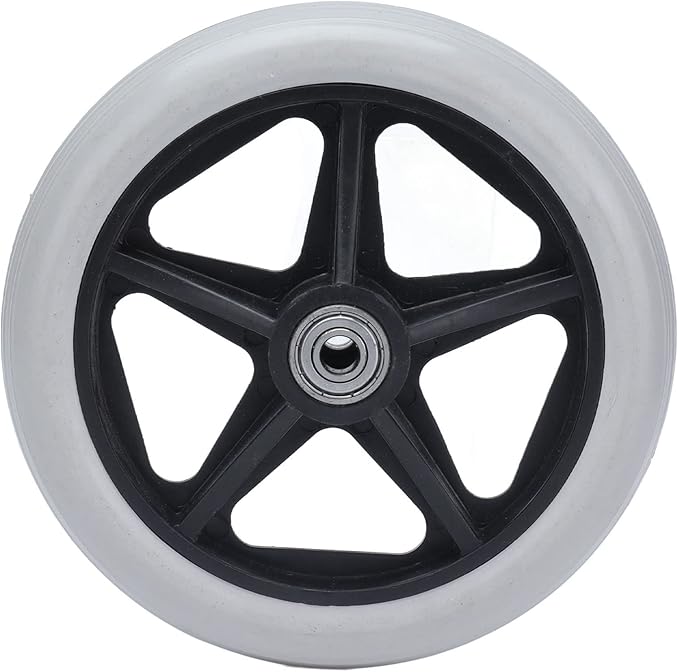 6in Solid Wheel Replacement for Wheelchairs, Rollators, Walkers, Stable