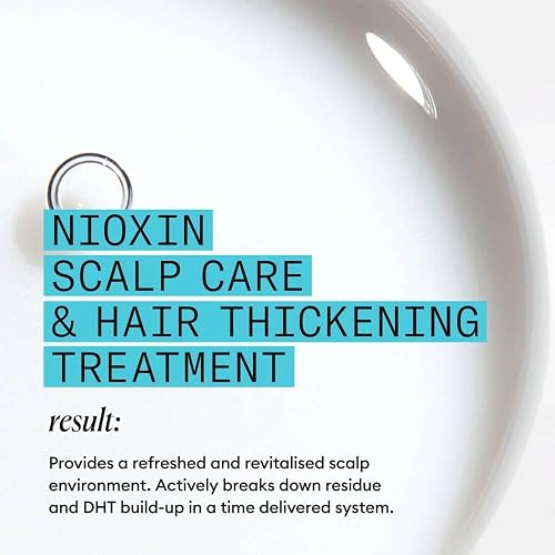 Nioxin System 3 Scalp + Hair Thickening Treatment - Hair Loss Serum for Coloured, Dry and Damaged Hair with Light Thinning - with Niacinamide and Biotin, 100ml - 3