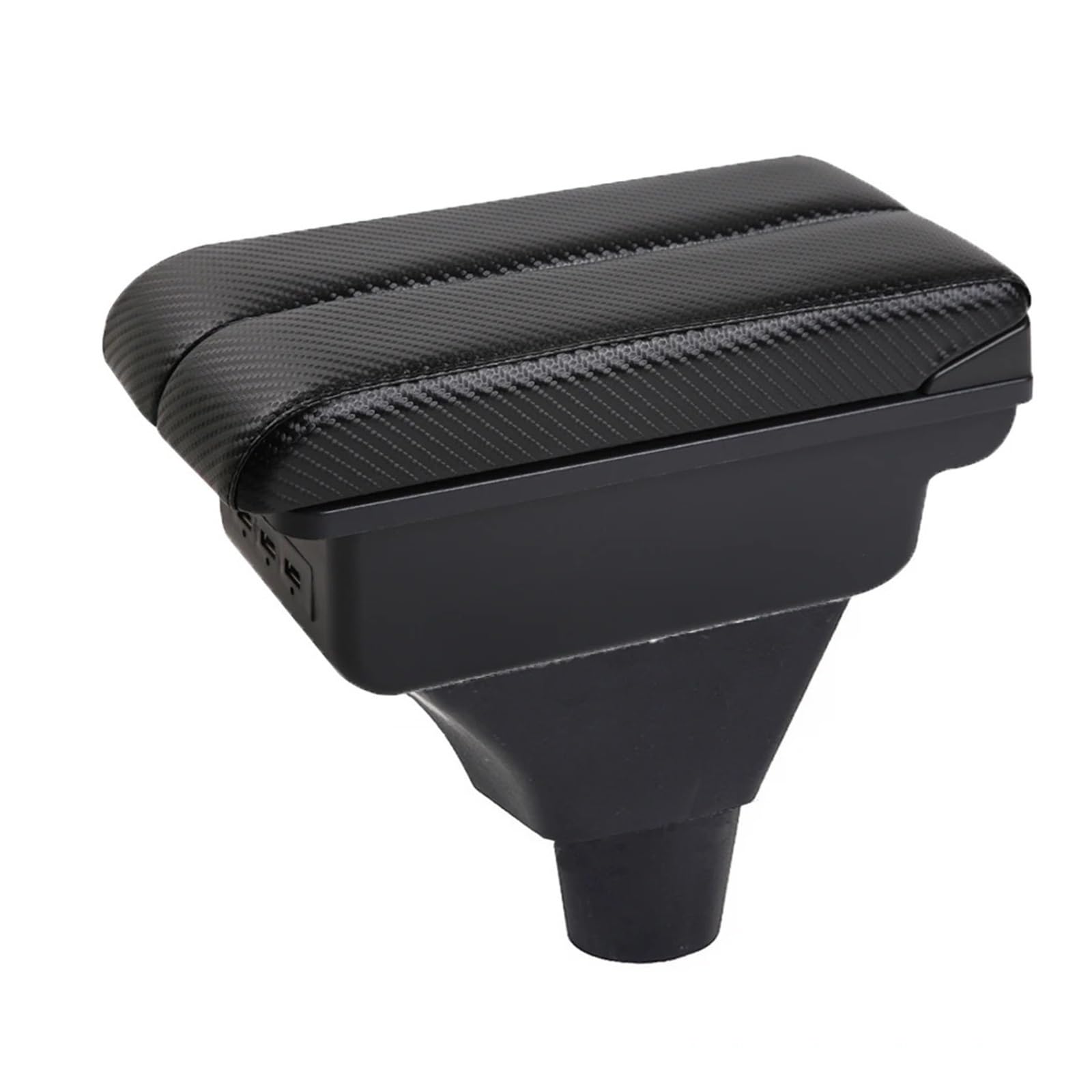 Ggwqoops Car Armrests For Civic For Ep3 Car Central Armrest Storage Box Elbow Support For Drivers And Passengers Armrest Box(C-3USB-Black line)