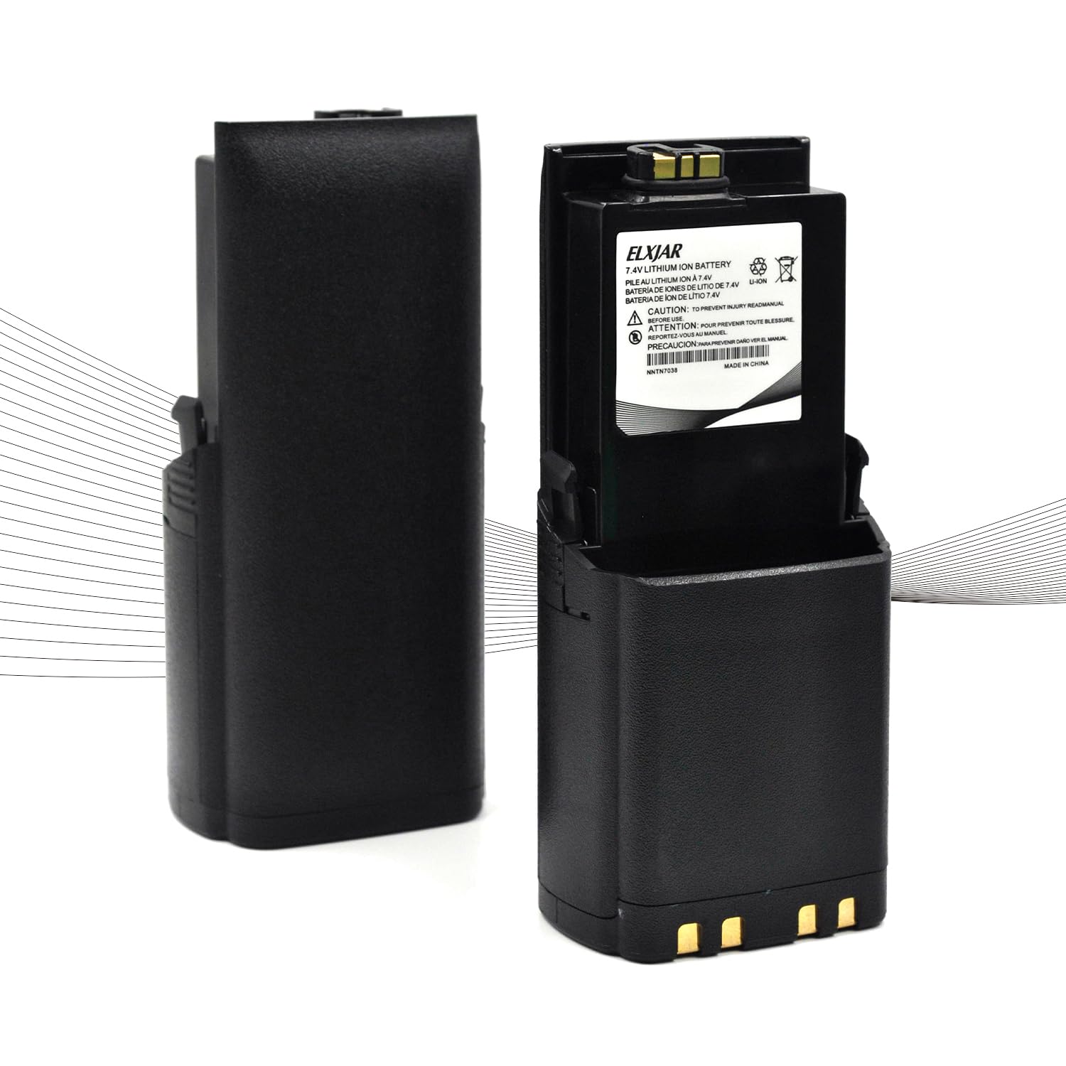 (2-Pack) 7.2V 4800mAh NNTN7034A Battery Replacement for Motorola Apx 5000, APX 6000, Apx5000, APX6000, APX6000 P25, APX6000XE, APX6000XE P25, APX7000, APX7000XE, APX7000XE P25, APX8000, SRX2200