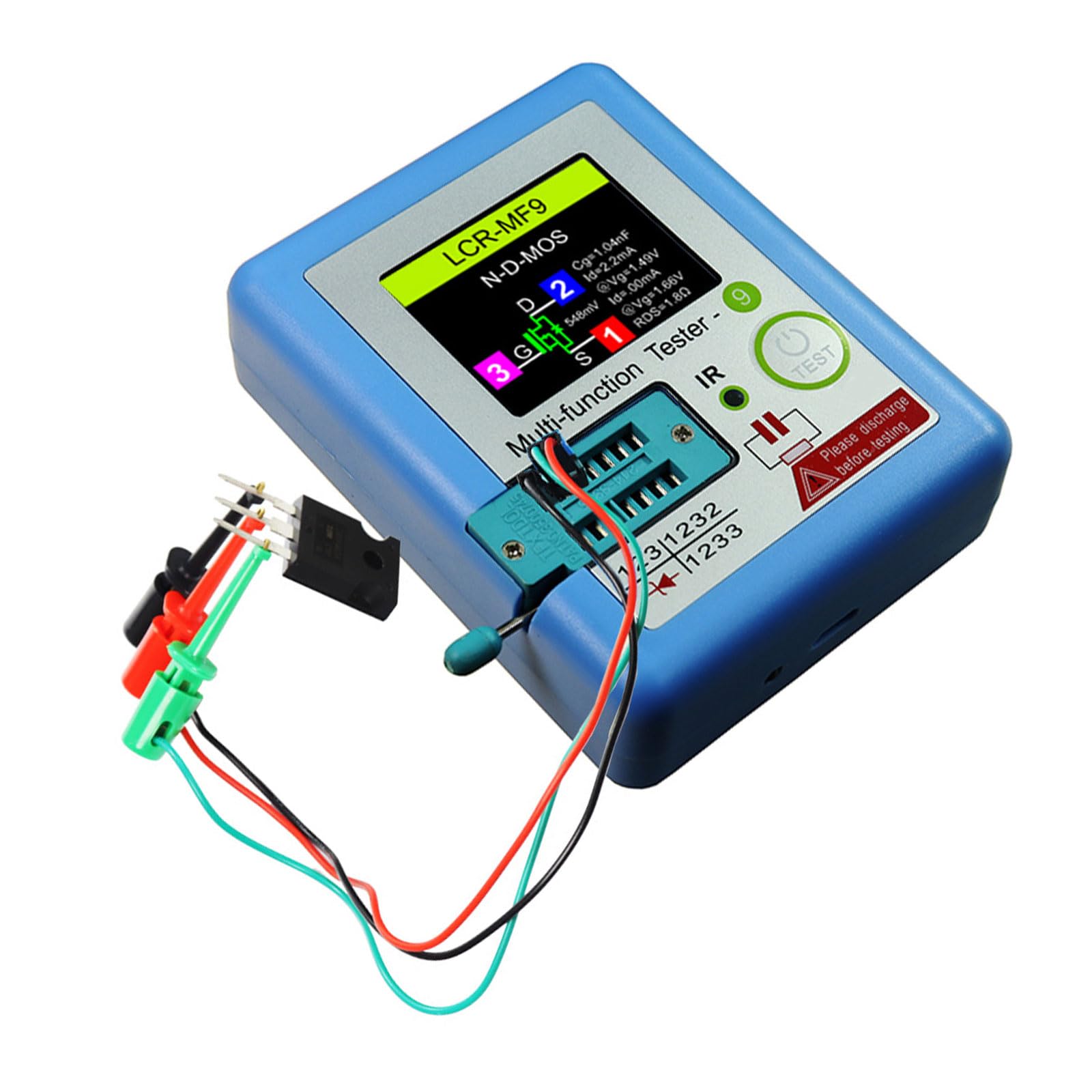 Professional Transistor Tester High Precisions Measurement Tool Transistor Testing Device for Electronic Engineers