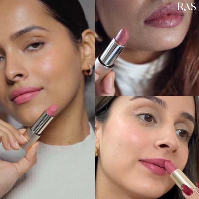 Image of RAS Luxury Oils Lumiere Satin Matte Lipstick | 8-Hr long stay Creamy Matte, Non-Drying, Lightweight & Pigmented | Natural infusion of Argan & Avocado | Vegan, Cruelty-Free