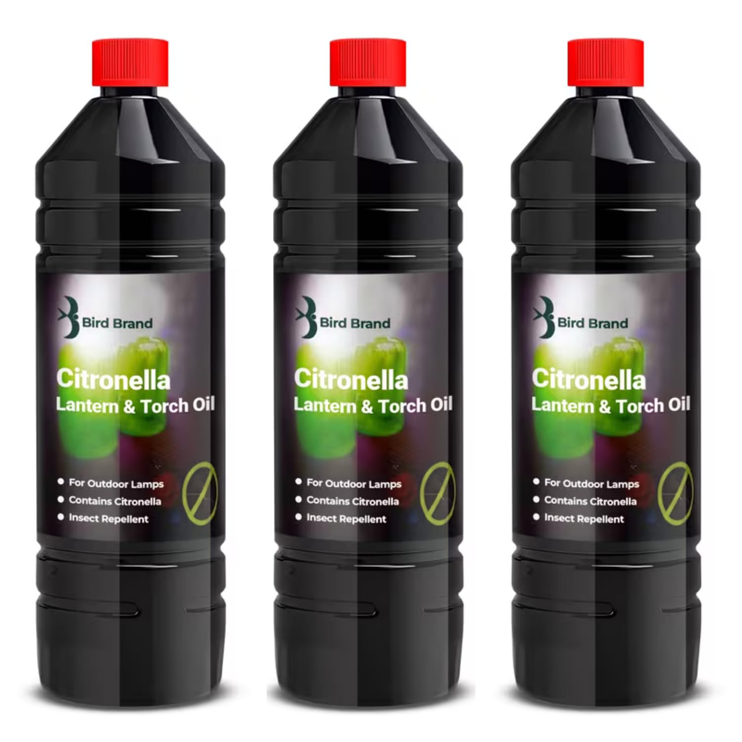 Quebec Insect Repelling Citronella Lamp Lantern and Torch Oil 1L – Outdoor Garden Torch Fuel with Citronella Essential Oil, Long Lasting Burn, Patio Mosquito Lantern Oil for Garden Camping (Pack of 3)