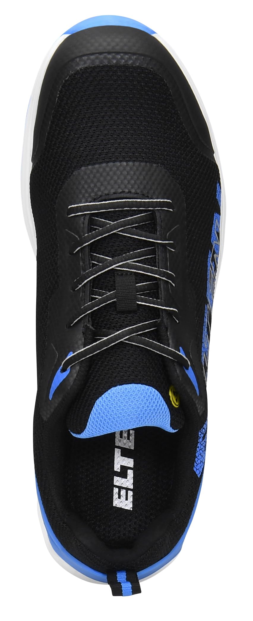 ELTEN BATIS Black-Blue Low ESD S1P - Zapatos de seguridad para hombre y mujer, textil, puntera de plástico (más ligero que la puntera de acero), ligeros, deportivos, negro/azul