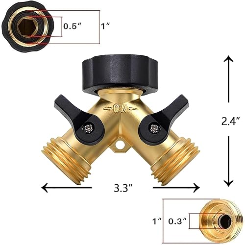 Miniatura 7 de Manguera de agua calentada de 50 pies para divisor de manguera de jardín