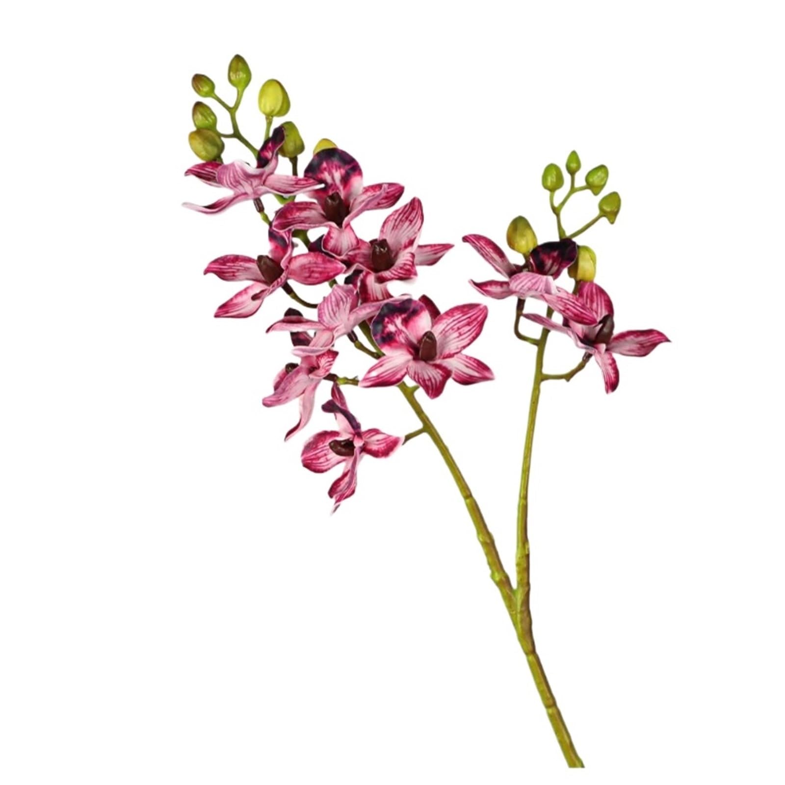 LSYHHXC Artificial Orchid 2 Fork Artificial Phalaenopsis Branches Realistic Handmade Fake Flowers Real Touch Butterfly Orchid Flower