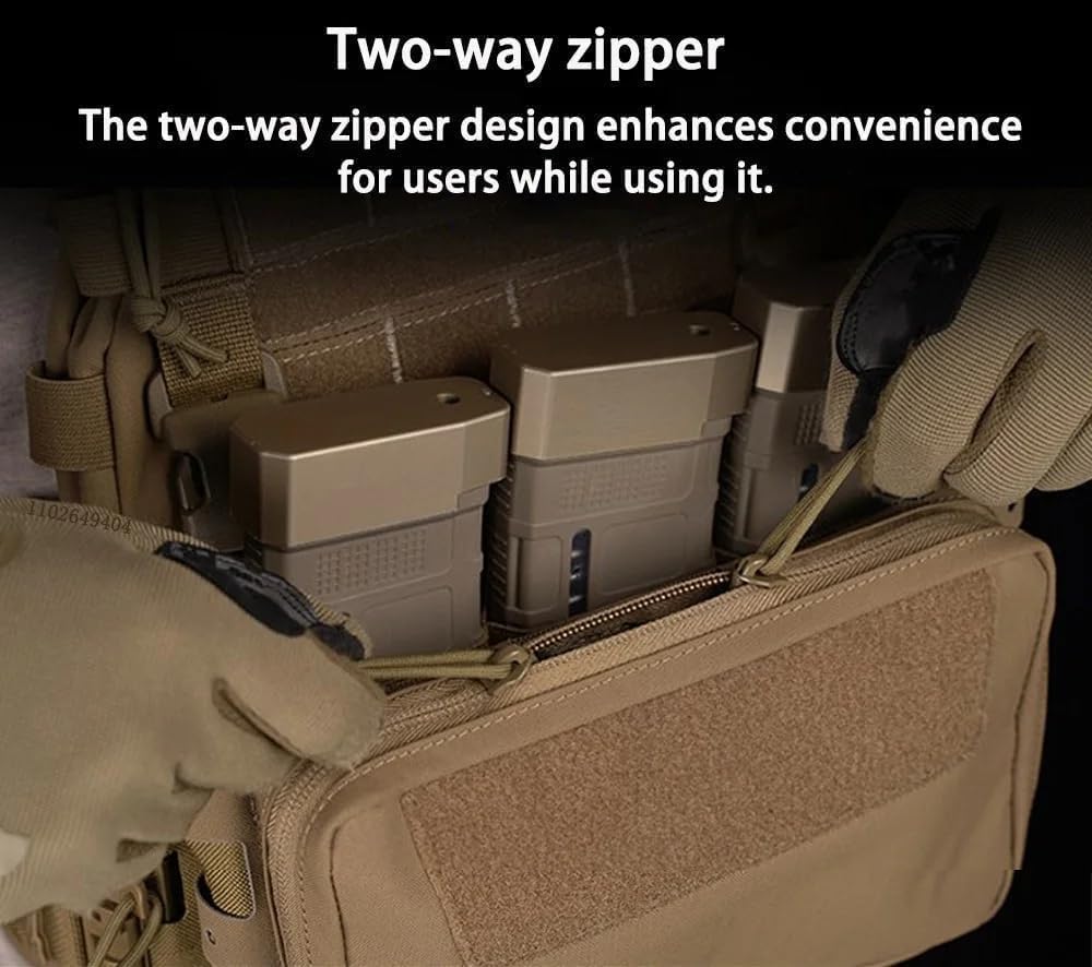 Tactical Medium Horizontal GP Pouch A.RC MOLLE General Purpose Tactical Plate Carrier Vest Front Storage I.FAK Tool Pocket