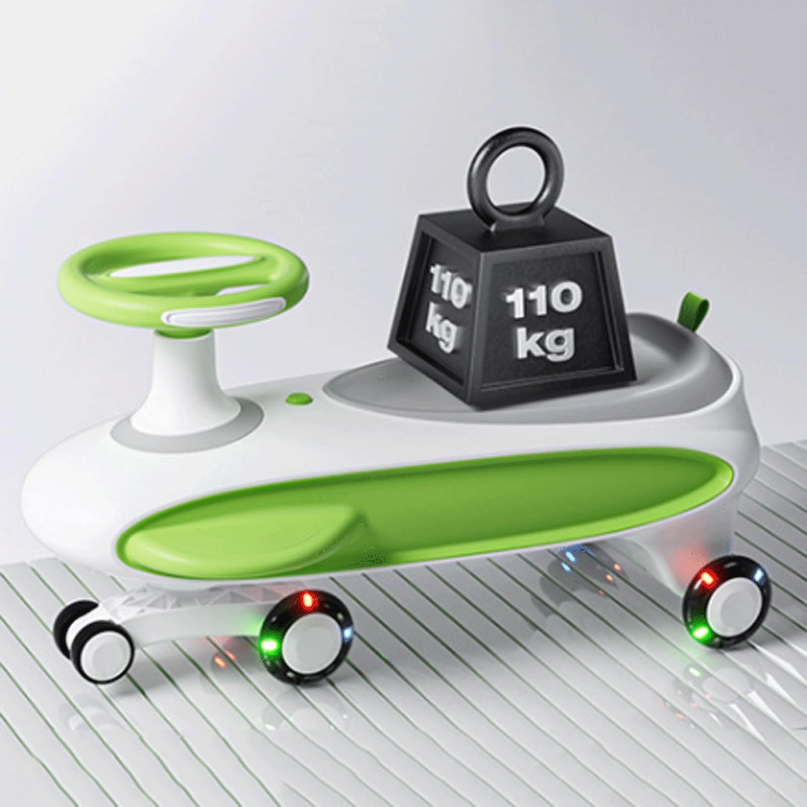Wiggle Car Music Light Anti-Rollover for Kinder Swing Silent Spielzeug | Flash Wheel ab 3 Monaten