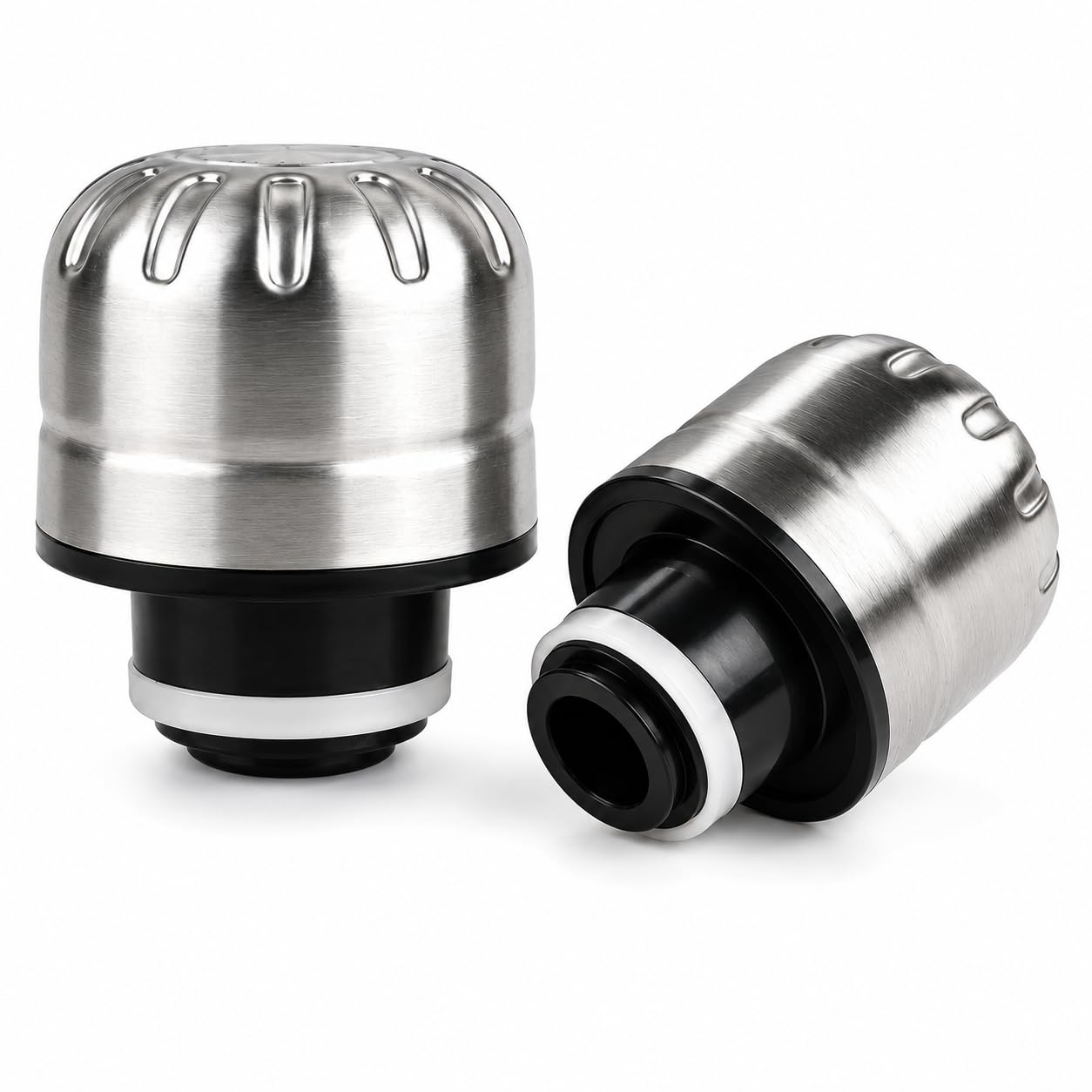 Spare Lid Compatible with Milton Duo DLX Thermosteel Bottle | Fits 500ml, 750ml & 1000ml | Stainless Steel Leak-Proof Replacement Cap with Silicone Ring | Silver (1 Pack)-image-31