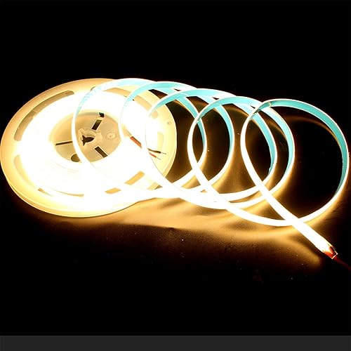 Miniatura 3 de Tira LED COB impermeable, 12 V, 480 LEDsm, IP65, luces LED COB flexibles, CRI90+ de 16.4 ft, sin punto, 3000 K4000 K6000 K, cinta de luz LED para el