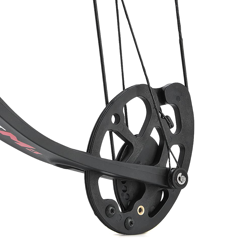 26"arco compound giovanile 10-30lbs regolabile arco da caccia junior e set di frecce 17"-27"lunghezza di tiro per i giovani e bambini tiro con l'arco di destinazione