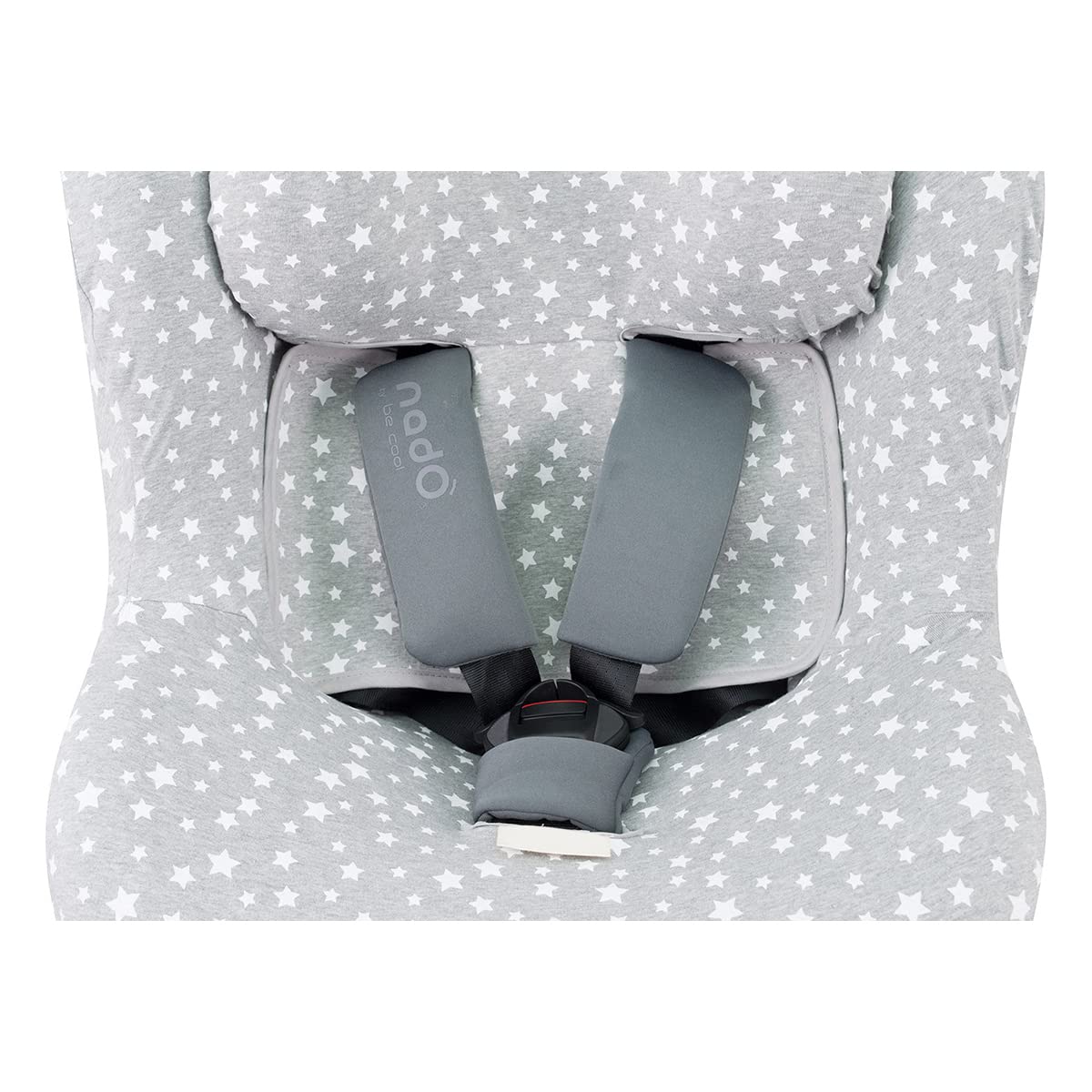 JYOKO KIDS Funda Para Silla De Coche Compatible Con Avionaut Sky Y Be Cool Nado O3 | Algodón Orgánico Transpirable | Confort Suave Para Viajar (White Star) — view 7