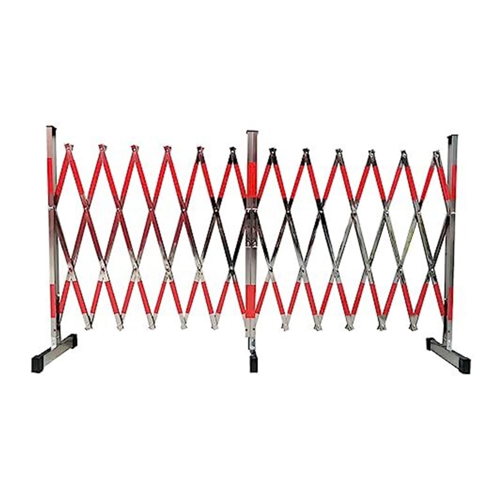 Expandable Barricade Retractable Safety Barrier Gate Folding Portable Mobile Barricade, for Outdoor Road(4m)
