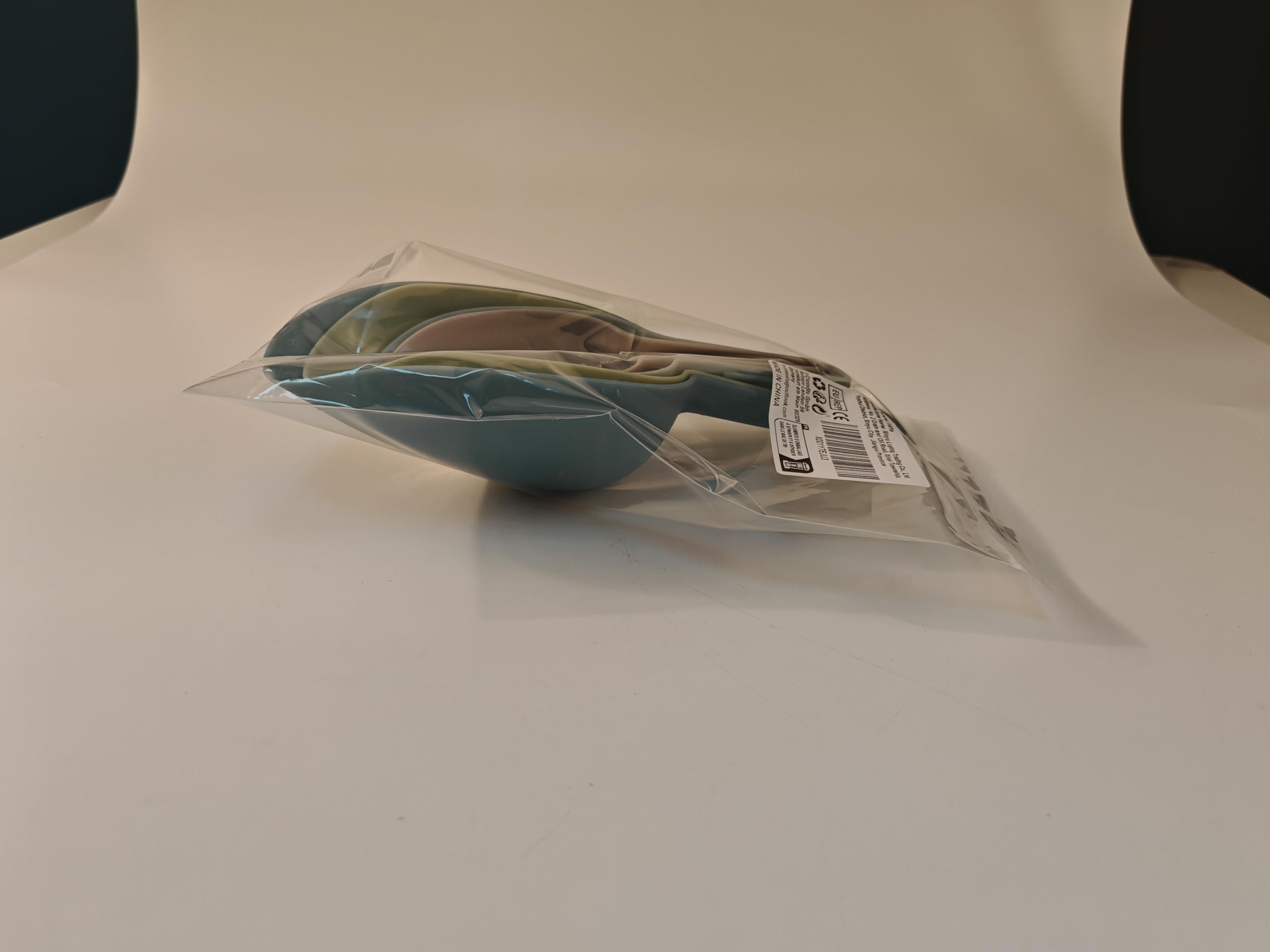 Set di 4 Ghiaccio Paletta Cucina Plastica, Paletta Cibo Cucchiaini Multiuso per Cucine, Bar, Buffet, Cereali, Farina, Grano, Noci, Spezie, Popcorn（50/100/150/250 ml）
