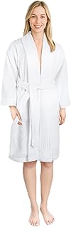 American Soft Linen Women’s 100% Cotton Terry Bathrobe – Soft, Absorbent...