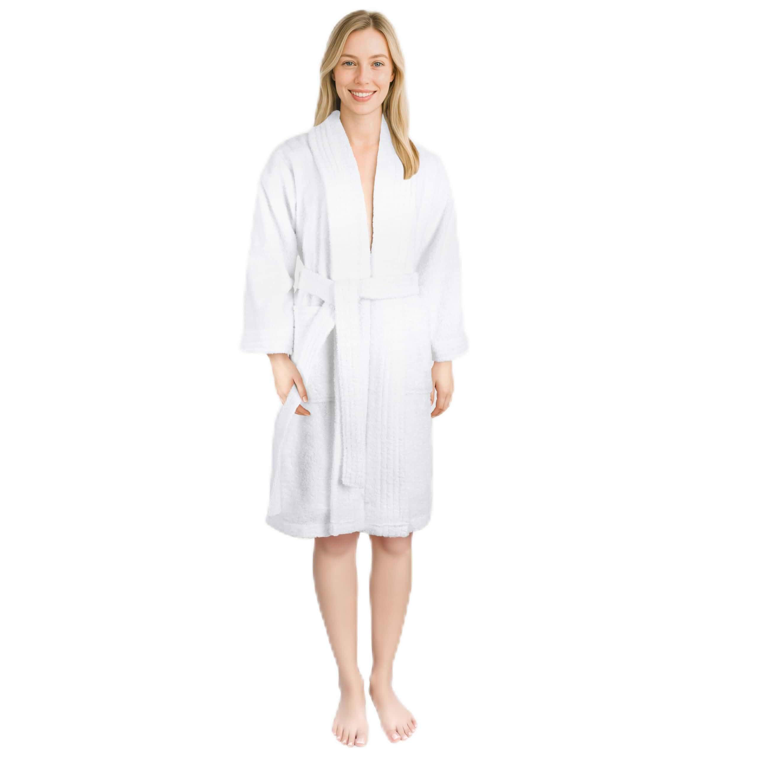 American Soft Linen Women’s 100% Cotton Terry Bathrobe – Soft, Absorbent, Quick Dry Turkish Robes for Women Quality Housecoat Regular