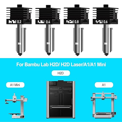 BambooSegD 0.4mm H2D Hotend 2pcs For Bambu Lab H2D/H2D Laser - View #8