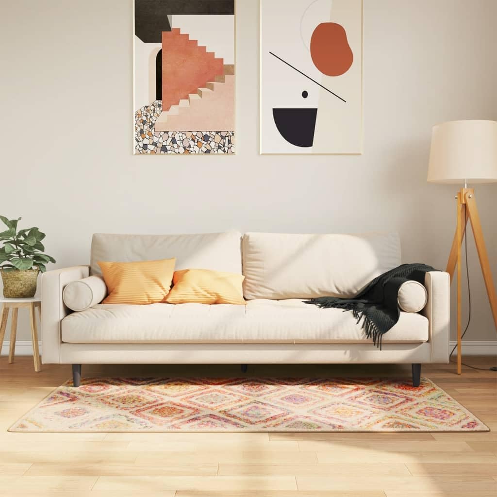 Tapis lavable multicolore en velours pour égayer votre couloir ou salon