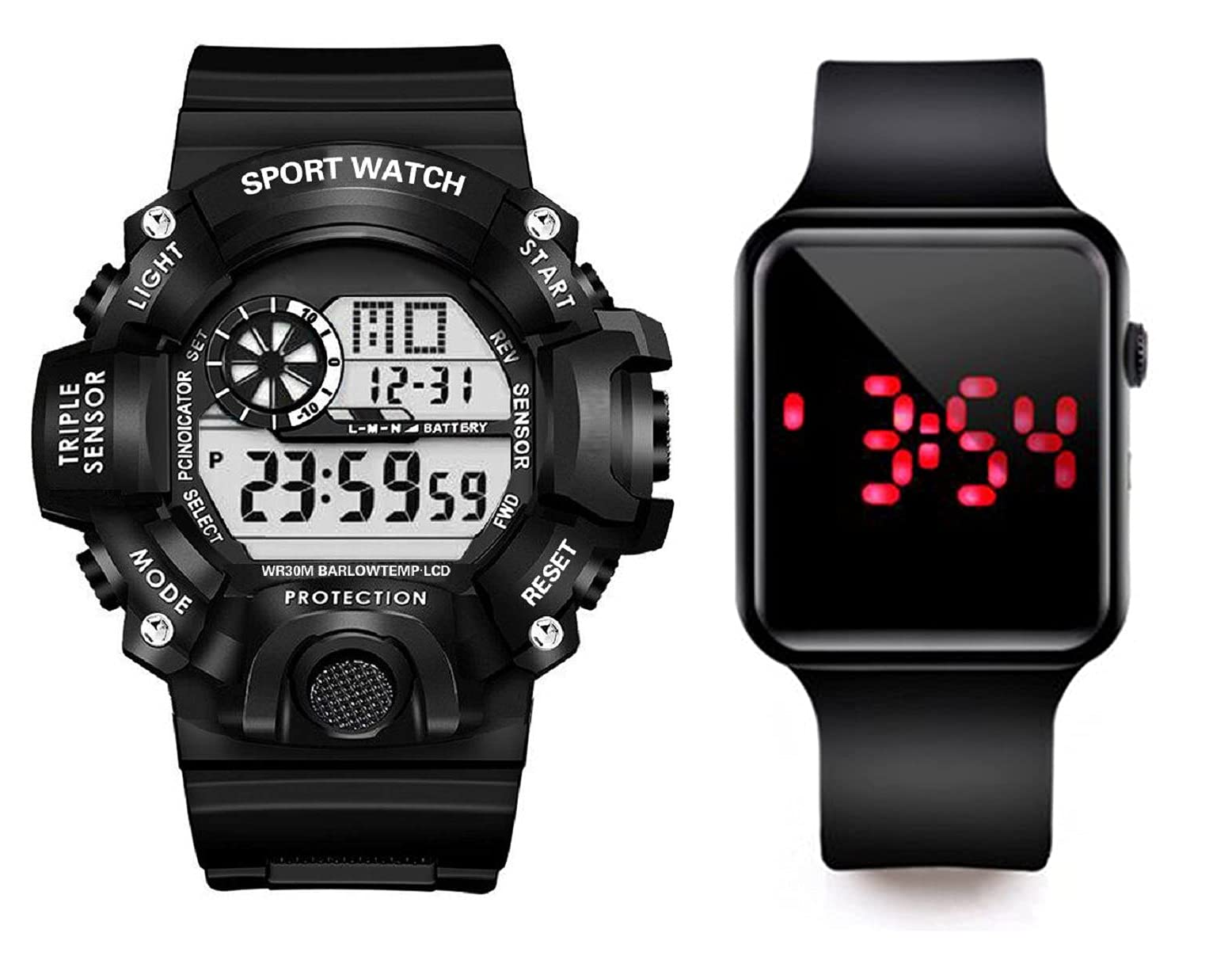 SELLORIA Combo Black Dial Kids Digital Watch for Boys and Mens Watch- (B08WK9GZ7S) Amazon Price History, Amazon Price Tracker