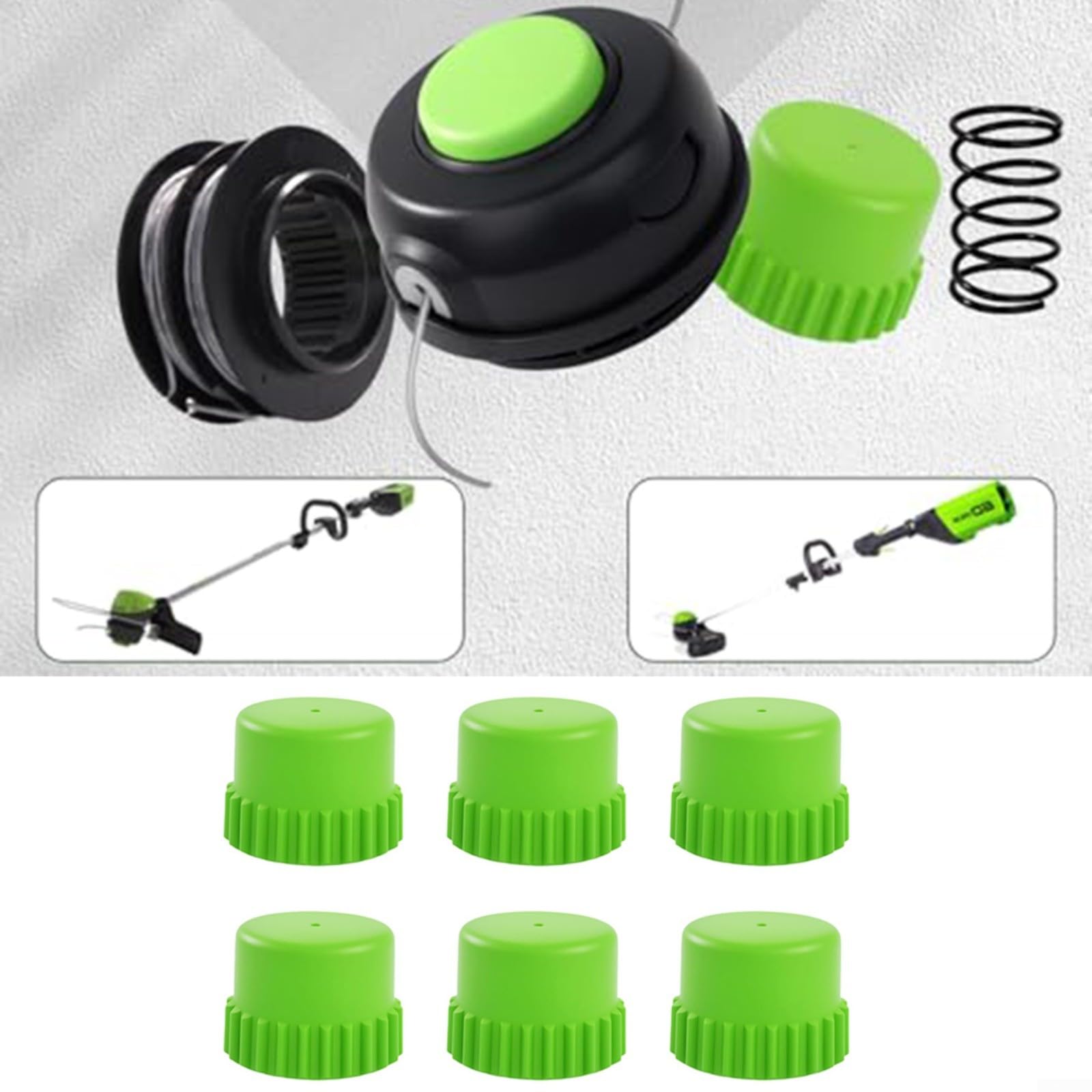 6 manopole SB00L00 per decespugliatori Greenworks serie 80 V 40 V 24 V, in ABS resistente, parte di ricambio rapida