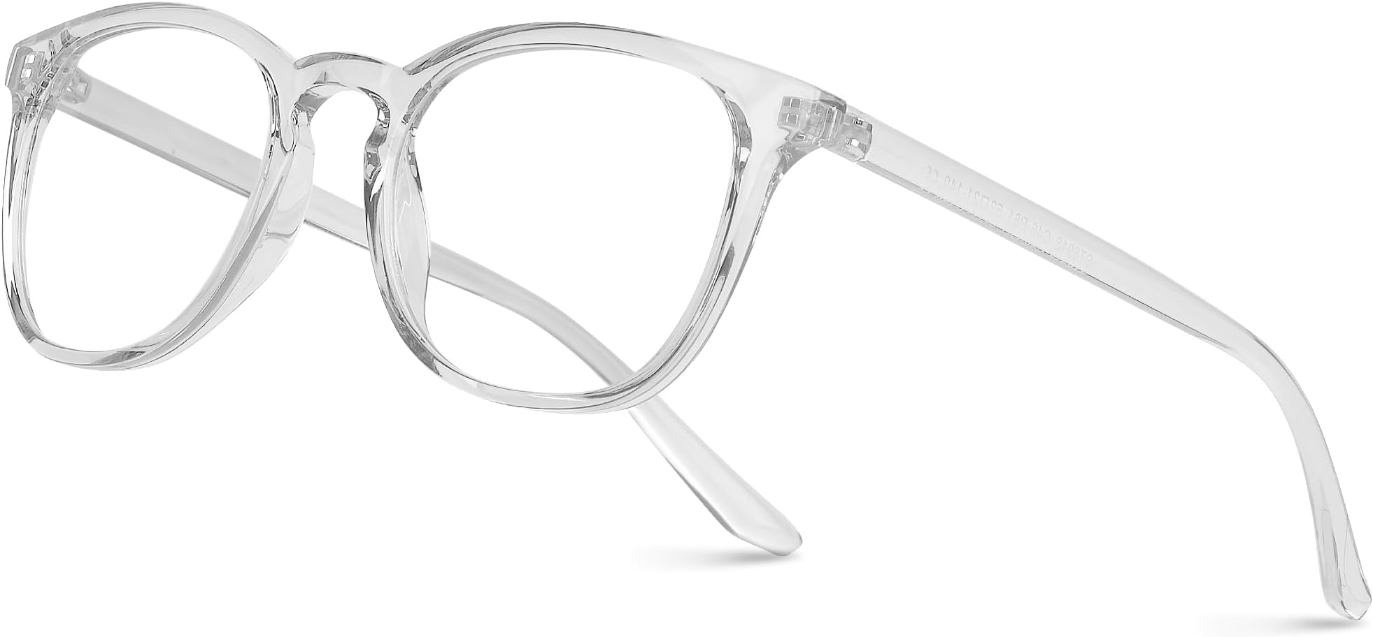 Blue Light Filter Blocking Glasses for Men Women Anti Eye Fatigue Anti Glare Computer Gaming PC Glasses with UV Protection VI387 (Transparent Frame)