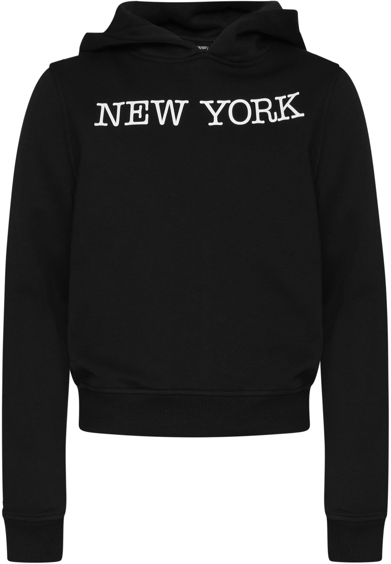 Urban Classics Sudadera con Capucha para niña, Color Negro, 122-128