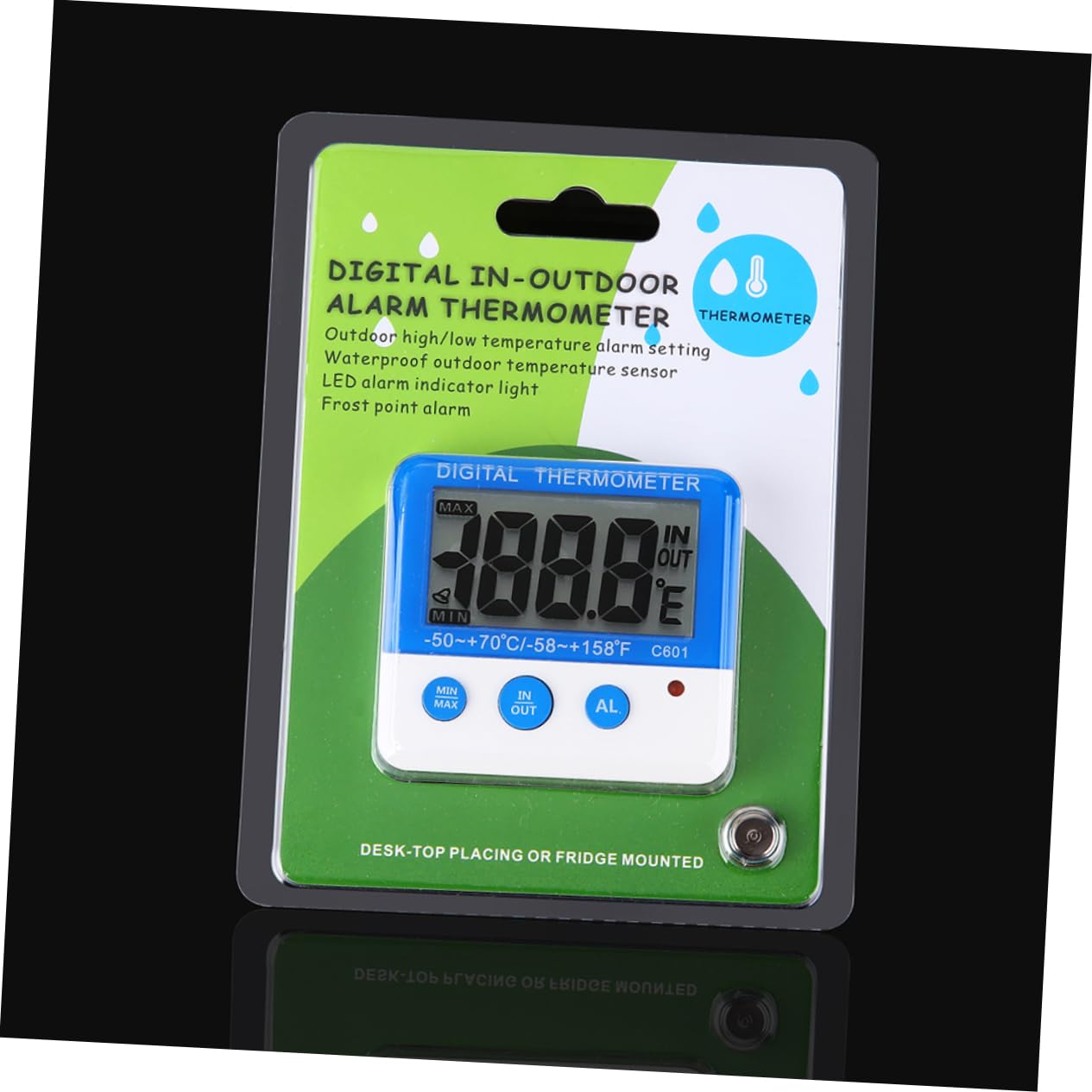 Cabilock Cooking Thermometer C601 Thermohygrometer Room Temperature Monitor Freezer Thermometer Alarm Digital Humidity Gauge