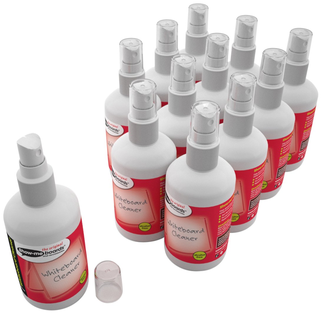 Show-Me Whiteboard Cleaner 250Ml (12 Pack) Wce12