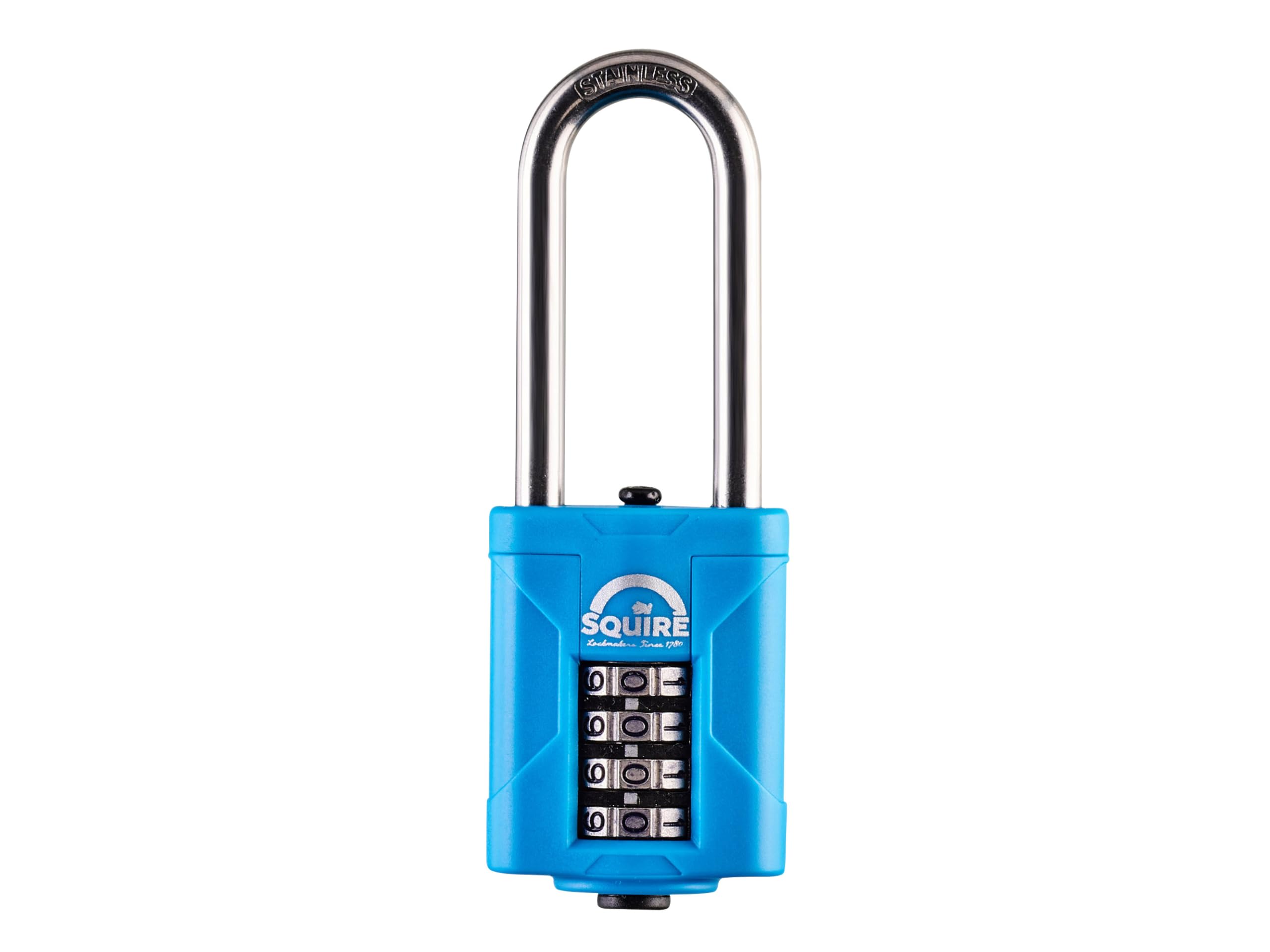 Squire Cp50s25 Heavy-Duty Rustproof Marine Combi Padlock 50Mm Long Shackle 63Mm