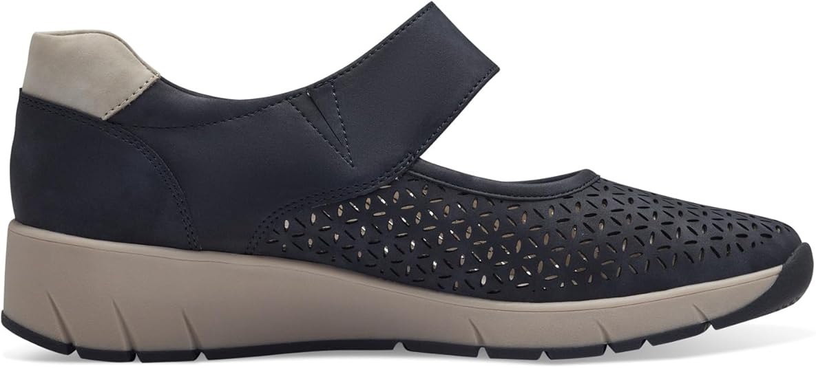 Jana Dames halfhoge schoenen met klittenbandsluiting Vegan, sage, 39 EU