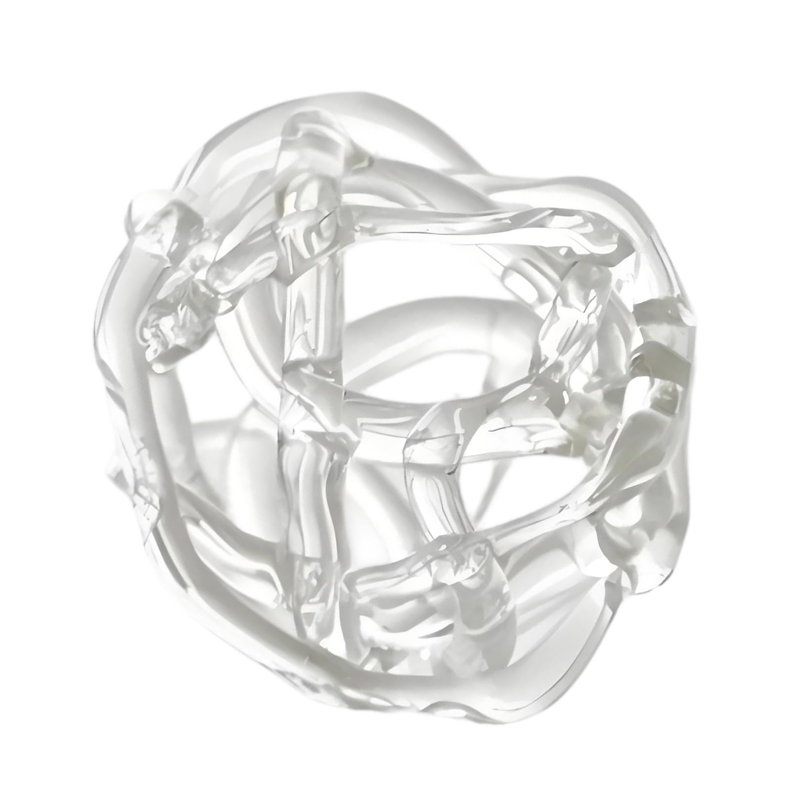 Artistic Glass Ball Flower Arrangement Holder Small Vases with Irregular Twisted Design for Various Decors Styles Glass Flower Holder Round Small Vases