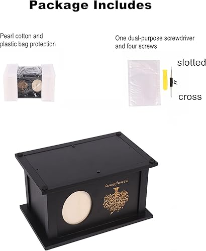 Miniatura 4 de Urnas de madera para cenizas humanas  Urnas de cremación de madera para adultos para funeral, entierro o hogar  Urnas para cenizas hombres y mujeres