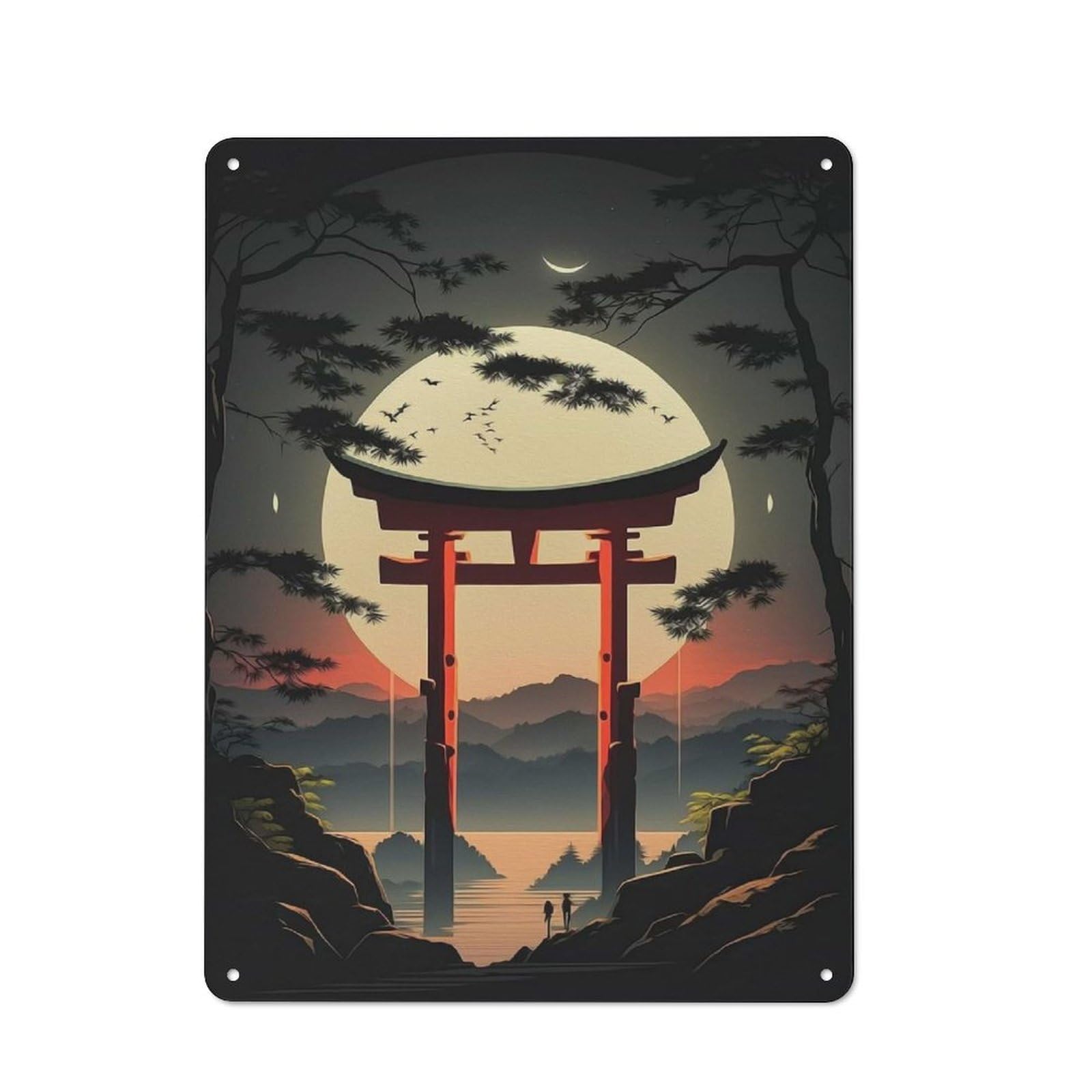 Nature Retro Metal Plaque 40x30cm for Garage Or Workshop, Housewarming Wall Decor for People Furnishing Garage And Workshop