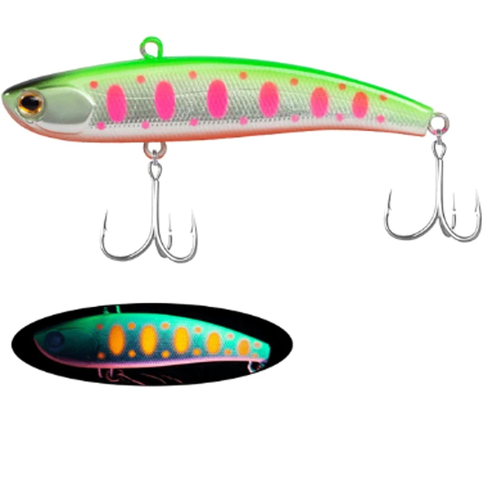 IvyLoutish Fishing Lure Bait 80mm 17g Sinking Artificial Vibration Bait Fishing Bait Long Casting Hard Bait for Bass Pike Fishing Tackle Fishing Tackle