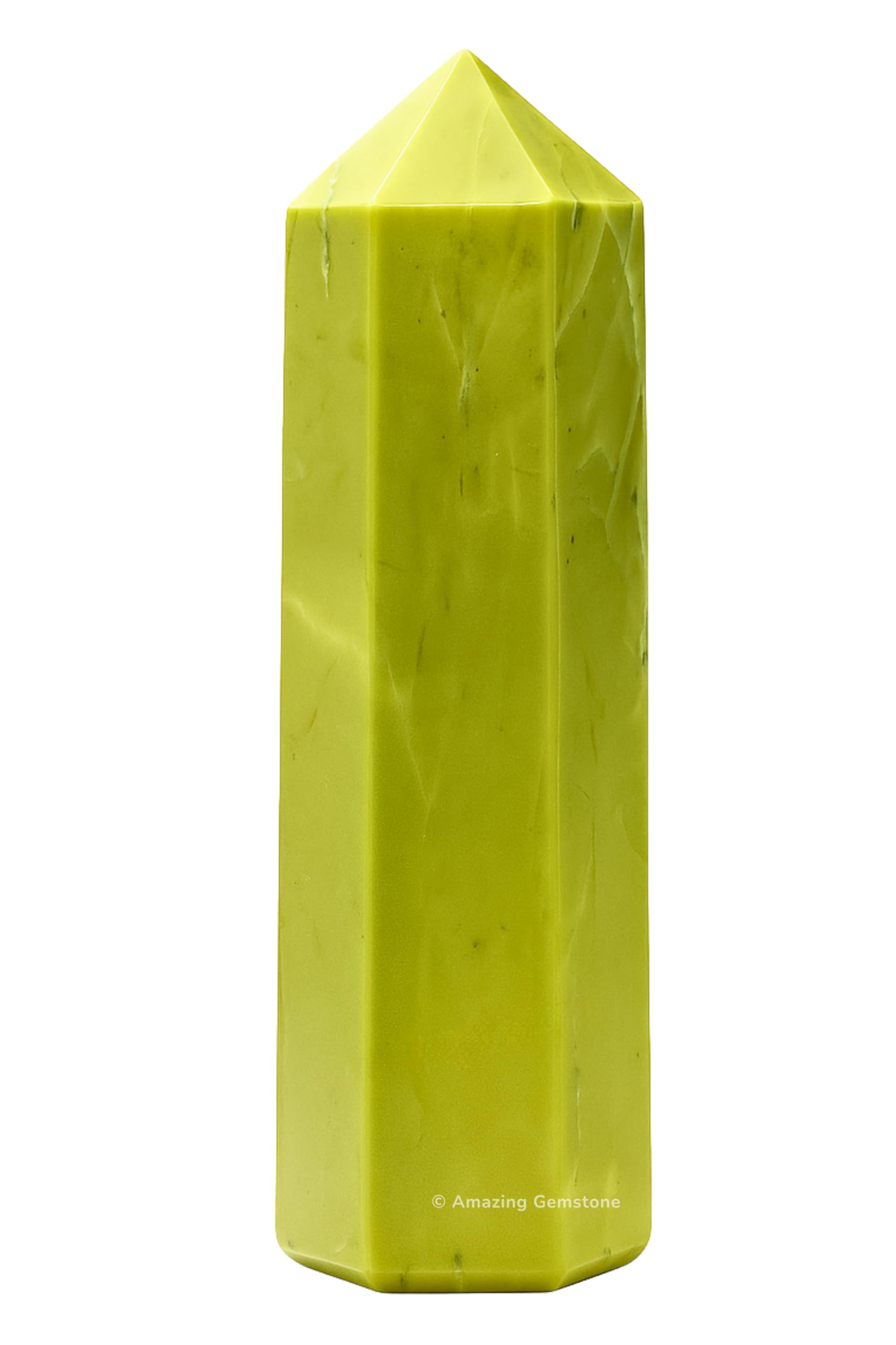 Amazing Gemstone Large Serpentine Crystal Towers ~ Natural Healing Crystal Point Obelisk for Reiki Healing and Crystal Grid (5.5 to 6 INCH)