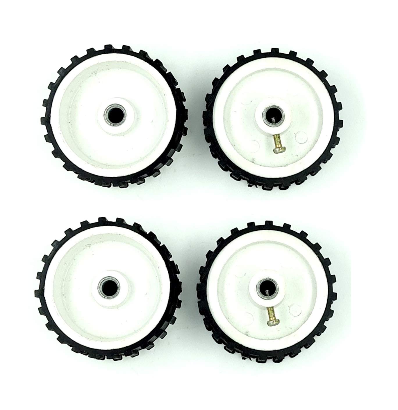 See full amazon price history chart for INVENTO 4pcs 55mm x 20mm Plastic Robotic Wheel Durable Rubber Tire Wheel 6mm Hole with metal collet for DC Geared Motor RC Car Robot INVENTO 4pcs 55mm x 20mm Plastic Robotic Wheel Durable Rubber Tire Wheel 6mm Hole with metal collet for DC Geared Motor RC Car Robot (B07YNXSMWW) Amazon Price History, Amazon Price Tracker