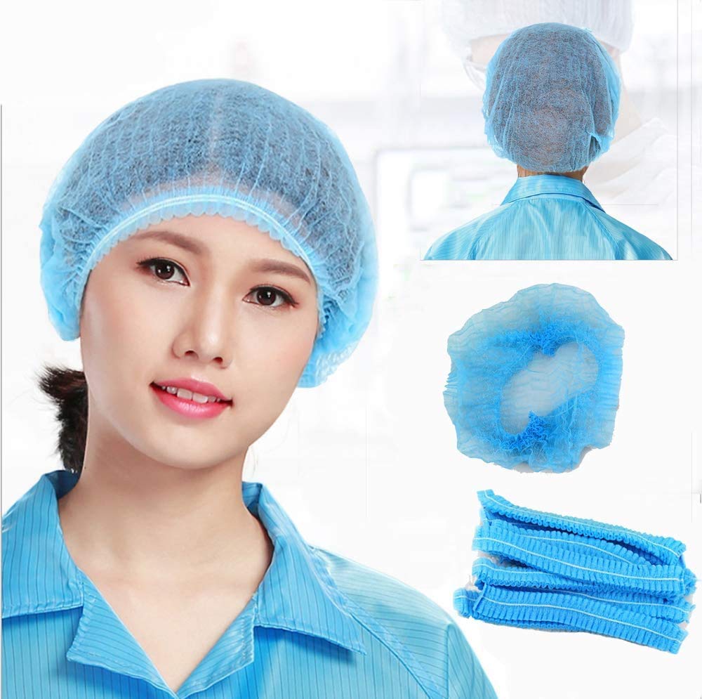 COMFORT DISPOSABLE BOUFFANT CAP -COLOR BLUE (100 PCS).-image-12
