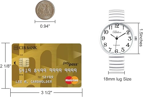 Miniatura 7 de Blekon Collections Nuevo Reloj de Moda con Correa Elástica de Tamaño Super Grande, Movimiento Japonés PC21J