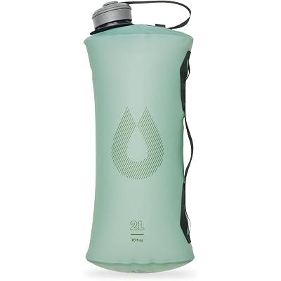 HydraPak Seeker - Collapsible Camping Water Storage (2L) - BPA & PVC Free, Hydration Reservoir Bag, Leak Proof - Sutro Green
