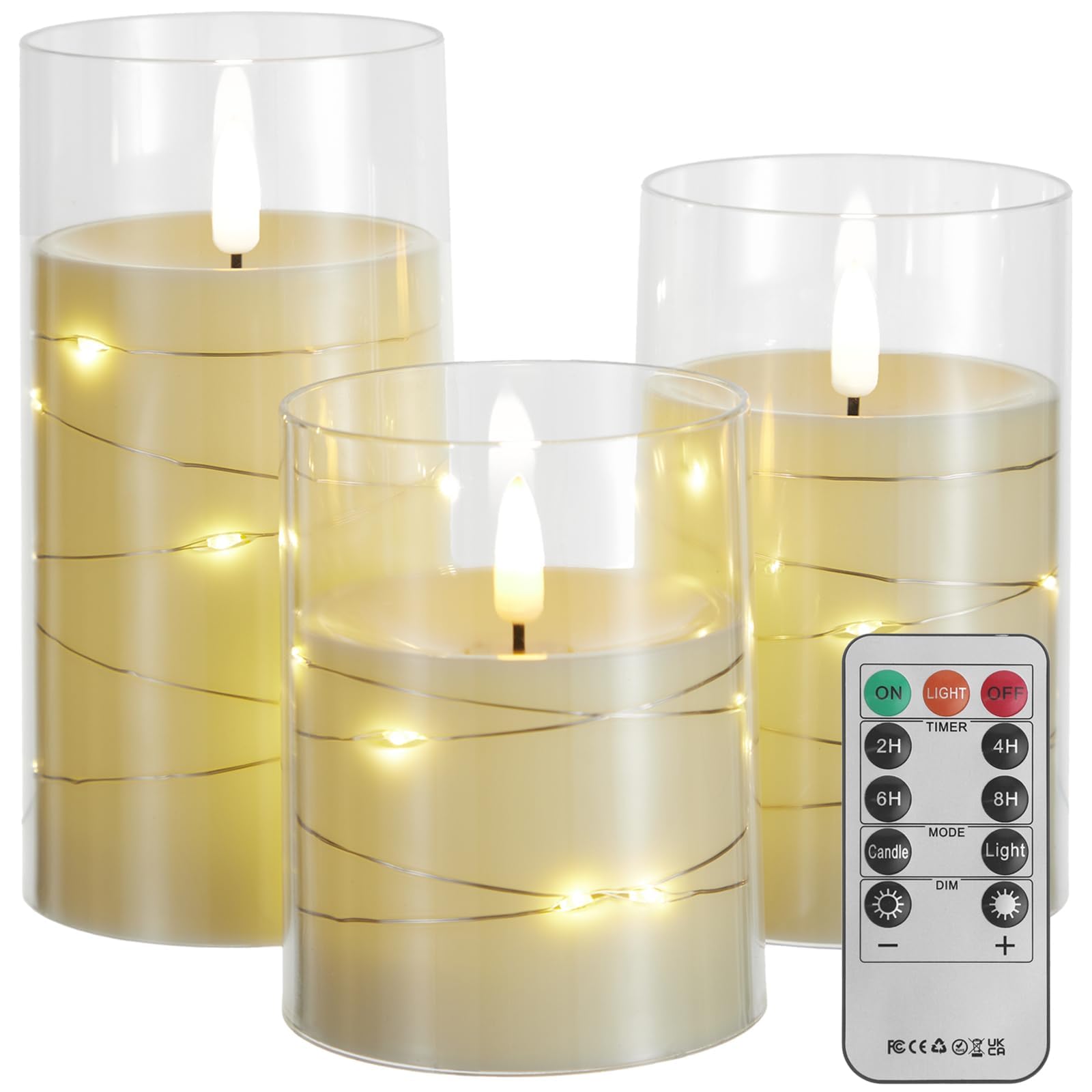 Bougies LED sans flamme pour éviter les risques d'incendie et les taches - 8