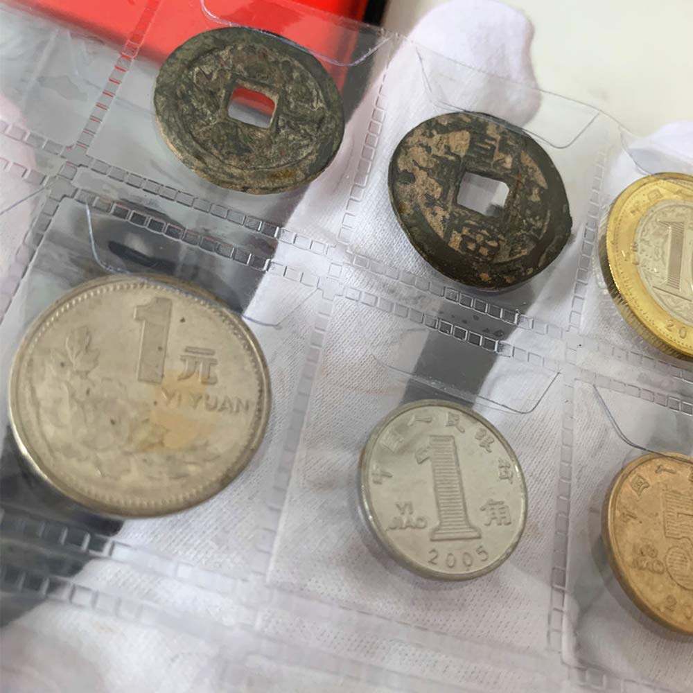 Kolekcja monet, książka na monety, pusta książka, książka pozycjonowania, książka kolekcjonerska, książka na monety, srebrny dolar, brązowy moneta, przezroczysty materiał PP chroniący środowisko, książka do przechowywania monet pieczątek
