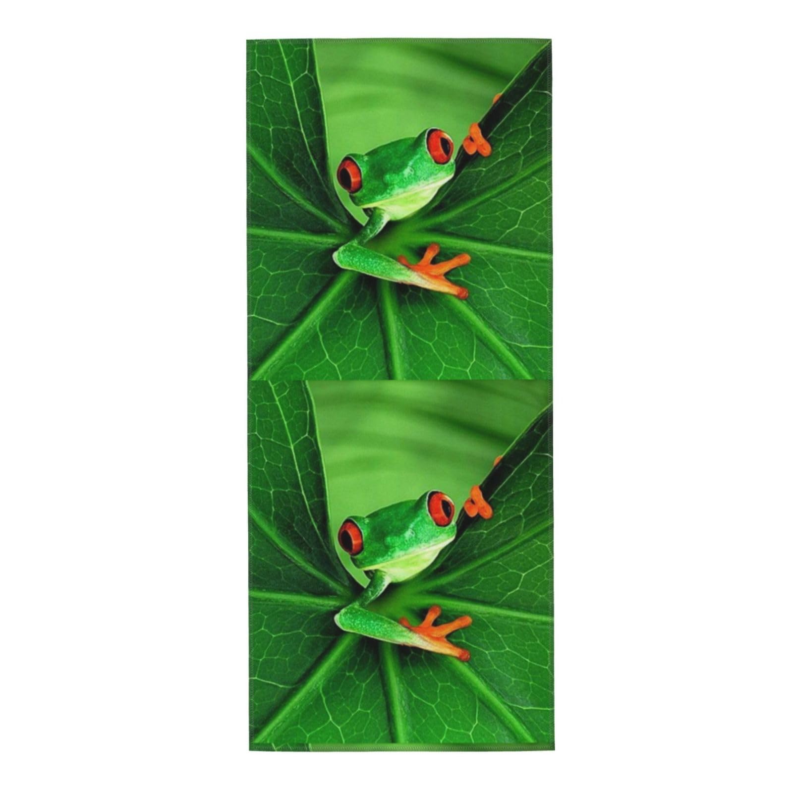 HUYGD Towel 30 x 70 cm,Hand Towel, Soft Bath hand towels for Kitchen Hotel Gym Laundry RoomCute Frog