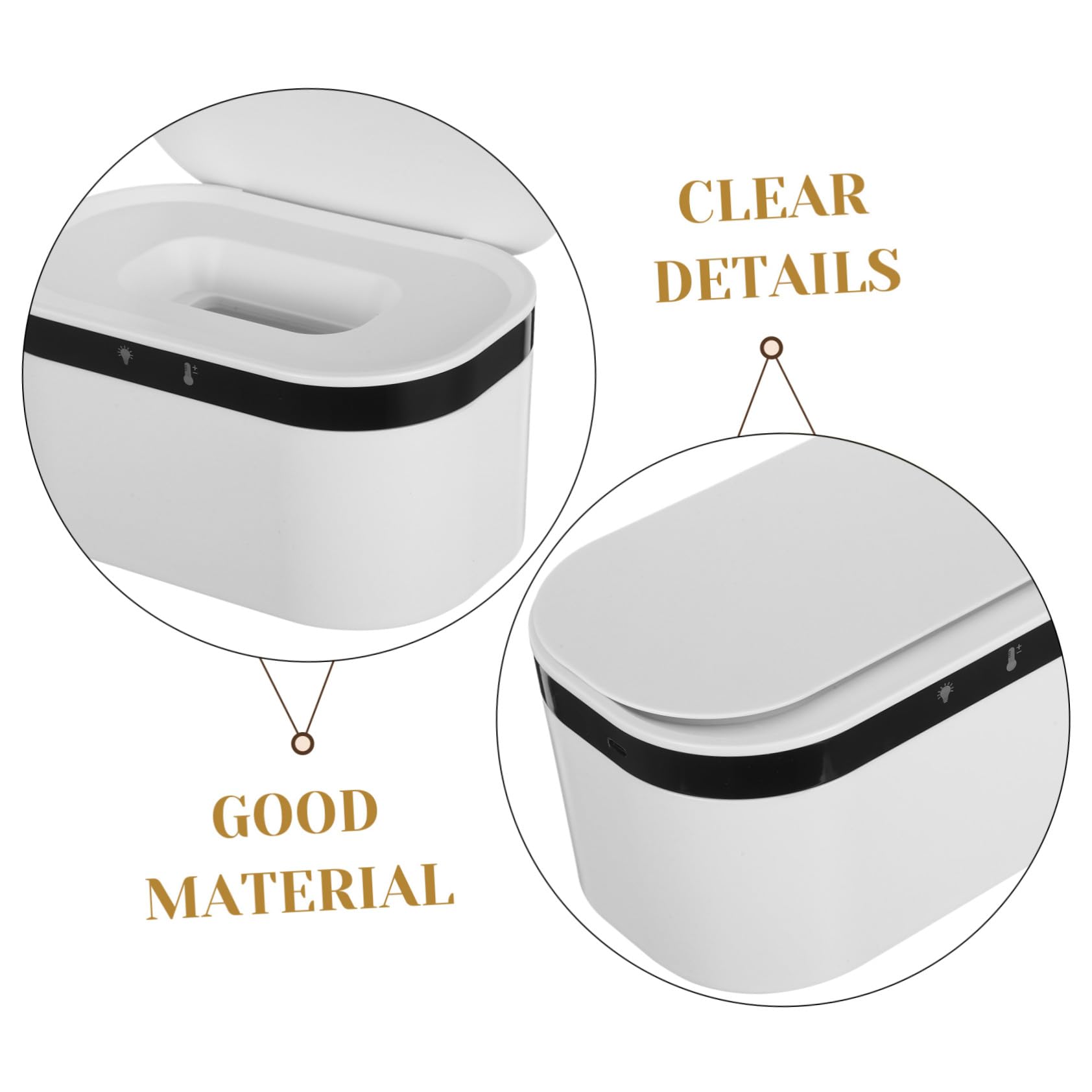 INOOMP Calentador de Toallitas para Bebés Caja de Calentamiento de Toallitas Calentador Portátil con Luz Nocturna para Recién Nacidos Uso Sala de Estar