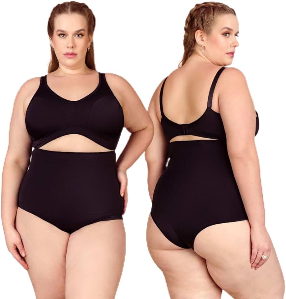 Kit 2 Cinta Alta Modeladora Plus Size Compressão Tamanhos 54,56 E 58