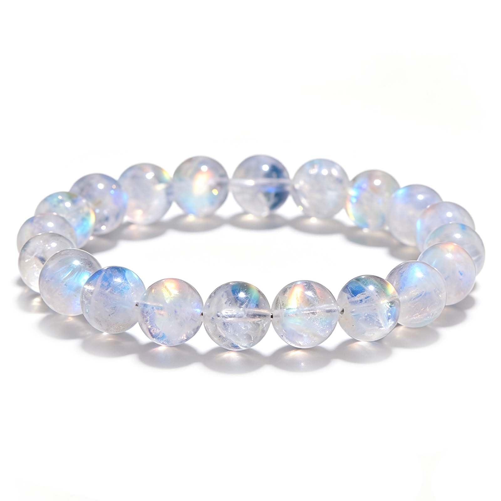 Pulsera Premium de Cristal de Piedra Lunar arcoíris