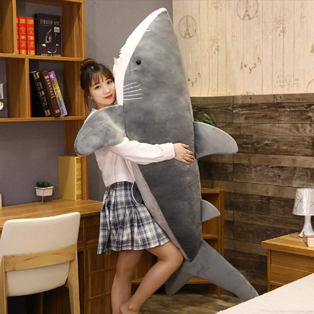 巨大　抱き枕　シャーク　サメ　鮫　クッション　160cm　ぬいぐるみ　オブジェ Amazon.co.jp: MILEE 特大鮫ぬいぐるみ サメぬいぐるみ 大きい鮫の抱き