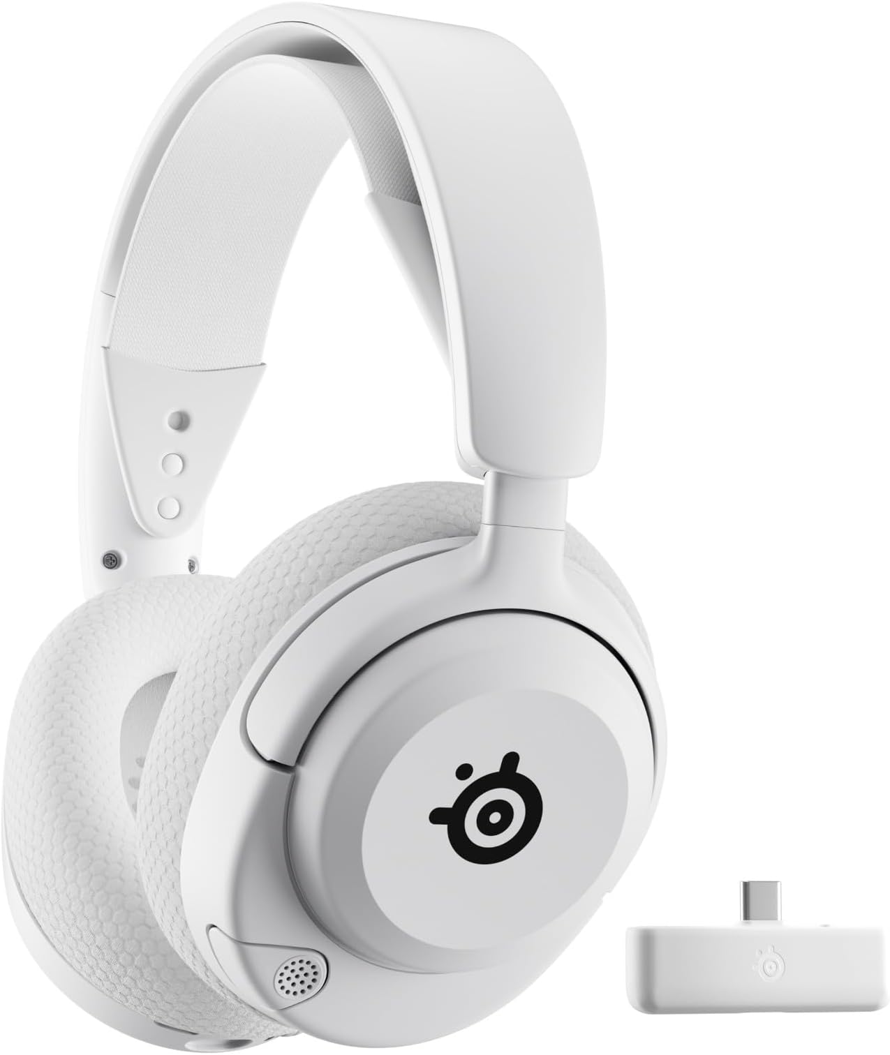 SteelSeries Arctis Nova 5X Wireless Gaming Headset Multi-System Xbox PC Magnetic Neodymium Drivers Over 100 Audio Presets 60H Battery Life 2.4 GHz or BT ClearCast Gen2.X-Mik White