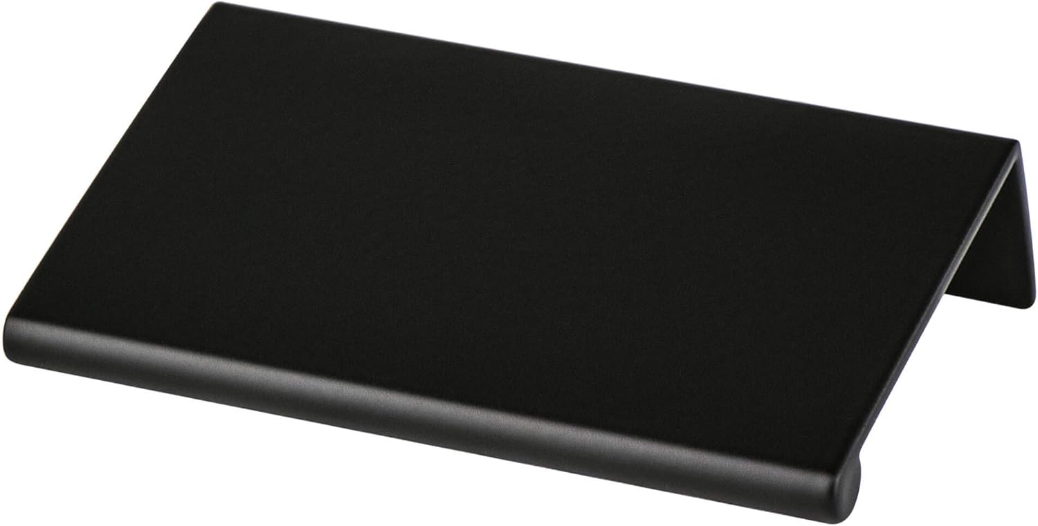 Berenson 1060-4055-P Bravo Inch Edge Pull from the Uptown Appeal Collection, Satin Black Finish