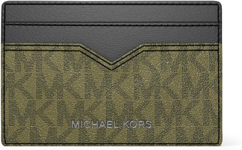 Hudson Notched Card Case, Pistachio Signature